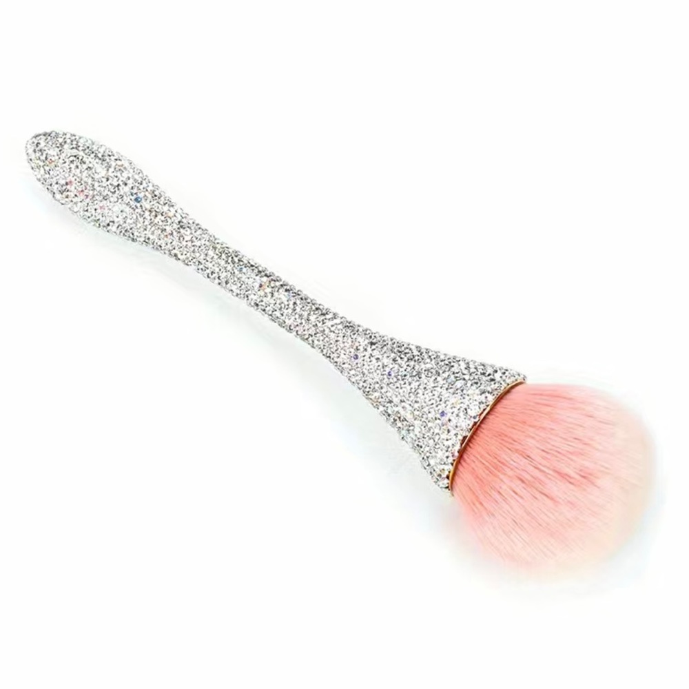 💎✨ RHINESTONE Sparkle Pink Fluffy Makeup Brush NEW